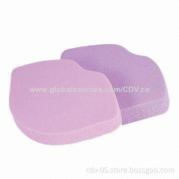 Cosmetic sponge with anti-bacterial treatment